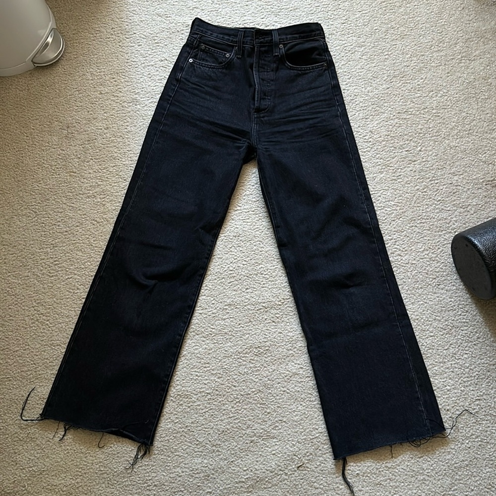 Denim Forum Farrah High Rise Wide Leg 28L